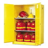 Yellow Safety Cabinet for Flammables, Manual-Closing, 90 Gallon