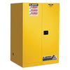 Yellow Safety Cabinet for Flammables, Self-Closing, 90 gal