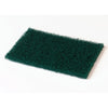 Heavy-Duty Commercial Scouring Pad, 6 in W x 9 in L, Synthetic Fiber, Green