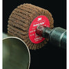 Cut and Polish Flap Brush, 3 in x 1/4 in, Medium, Aluminum Oxide, 8500 rpm
