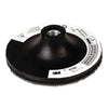 Hook and Loop Disc Pad Holder, Tall T Hook Type, 4-1/2 in Diameter