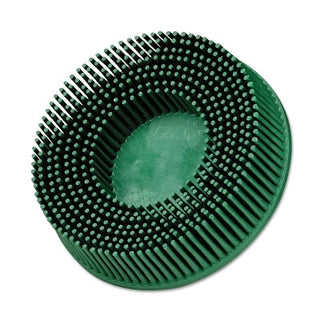 Disco de cerdas Roloc™, 7,62 cm x 1,59 cm, TR, grão 50, abrasivo cerâmico, 15.000 rpm, verde