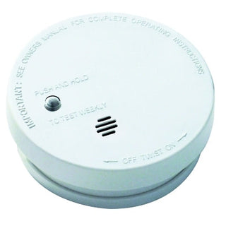 Battery Operated Smoke Alarms, Smoke, Ionization, 5.6 in Diam