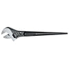 Adjustable-Head Construction Wrench, Spud, 11 in L, 1-5/16 in Jaw Opening, Black Oxide