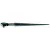 1/2 in Construction Wrench Ratcheting Socket Drive, Pear, 15 in, Black Oxide