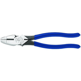 Lineman's High-Leverage Plier, 9.33 in L, Plastic-Dipped Handle, Steel