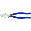 Lineman's High-Leverage Plier, 9.33 in L, Plastic-Dipped Handle, Steel