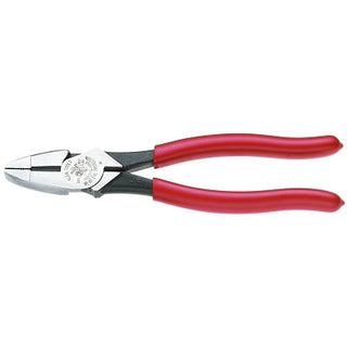 Lineman's High-Leverage Pliers, 9.34 in OAL, 0.797 in Cross-Cut Cutting Length, Heavy Plastic-Dipped Handles