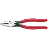 Lineman's High-Leverage Pliers, 9.34 in OAL, 0.797 in Cross-Cut Cutting Length, Heavy Plastic-Dipped Handles