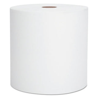 Scott® Essential Towels, White, Hard Roll, 8 in W x 950 ft L, 950 ft per Roll/6 Rolls per Case