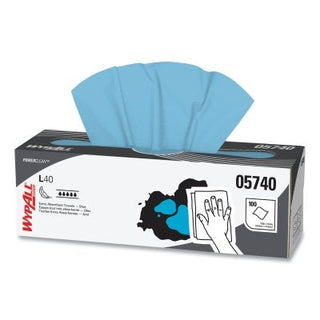 L40 Towel, Blue, 16.4 in W x 9.8 in L, Pop-Up™ Box, 1 Ply, 100 Sheets/BX, 900 Sheets Total