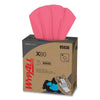X80 Heavy-Duty Cloth, Red, 8.34 in W x 16.8 in L, 80 Sheets/BX, Pop-Up™ Box