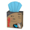 WypAll® X70 Cloths, Blue, 8.34 in W x 16.8 in L, 100 Sheets/Unit, Box, 10 BX/CA