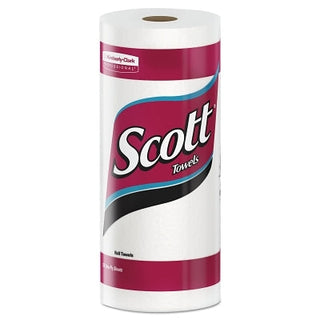 Kitchen Roll Towel, Standard Roll, White, 8.79 in W x 11 in L, 128 Sheets/RL, 20 RL/CA