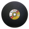 Type 1 Cut-Off Wheel, 14 in Dia, 3/32 in Thick, 1 in Arbor,24 Grit, Zirconia Alum. Oxide