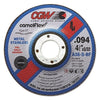Thin Cut-Off Wheel, 4 1/2 in Dia, 3/32 in Thick, 5/8 Arbor, 36 Grit Alum. Oxide