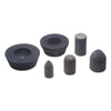 Resin Cones and Plug, 1-1/2 in dia, 3 in Thick, 5/8 Arbor, 24 Grit