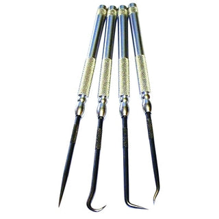 Pick Set, 4 Pc, Aluminum Handle