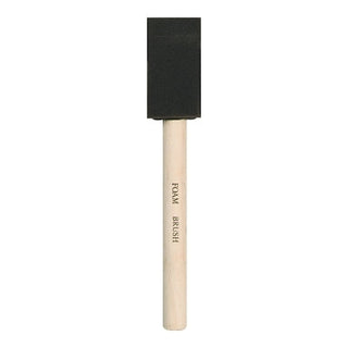 Foam Brushes, 1 in W, Foam, Wood handle