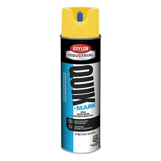 Quik-Mark™ APWA Water-Based Inverted Marking Paint, 12oz Aerosol, Utility Yellow
