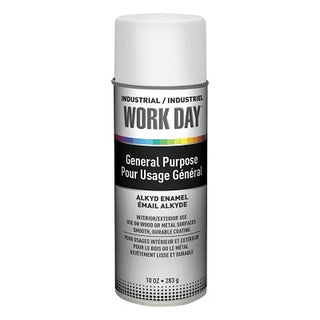 Industrial Work Day™ Enamel Paint, 10 oz Aerosol Can, Gloss White
