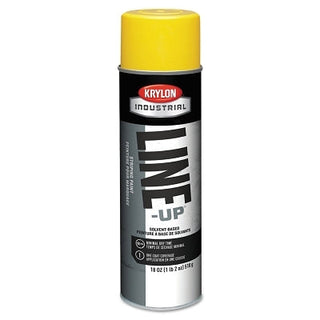 Line-Up® Pavement Striping Paint, 18 oz, Aerosol Can, Highway Yellow, Flat