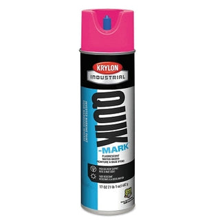Quik-Mark™ Fluorescent Inverted Marking Paint, Water Base, 17 oz Aerosol, Fluorescent Pink