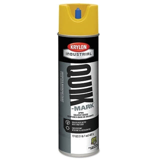 Quik-Mark™ APWA Solvent-Based Inverted Marking Paint, 17 oz, Fill Aerosol Can, High Visibility Yellow