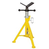 Heavy-Duty Style Lo Jack, Vee, 2500 lb Cap, 1/8 in to 36 in Pipe, 21 in to 36 in H
