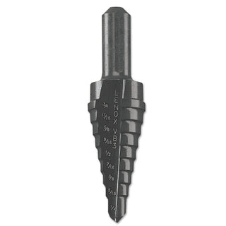 Vari-Bit® Step Drill Bit, #3, 1/4 in to 3/4 in Cutting Dia, 9 Steps