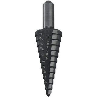 Vari-Bit® Step Drill Bit, #8, 3/16 in to 7/8 in Cutting Diameter, 12 Steps
