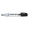 DURA-INK® 25 Permanent Ink Marker, Black, 1/8 in to 1/4 in Tip, Chisel