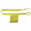 Pro-Edge® Web Sling, Type III, 2 in W x 12 ft L, Flat Eye to Eye, Polyester, Yellow