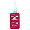 266™ Threadlocker, High Strength/High Temperature, 50 mL, Up to 3/4 in Thread, Red-Orange