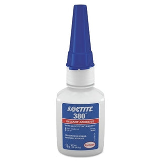 380™ Black Max® Instant Adhesive, Toughened, 1 oz, Bottle, Black