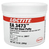 Fixmaster® Fast Set Steel Putty Kit, 1 lb, Kit, Gray/White