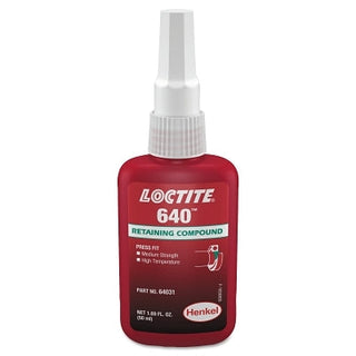 Composto de retenção 640™, resistência média/alta temperatura, frasco de 50 mL, verde, 3000 psi