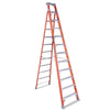 FS1500 Series Fiberglass Stepladder, 12 ft x 31-3/8 in W, 300 lb Capacity