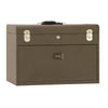 Machinists' Chest, 20-1/8 in x 8-1/2 in x 13-5/8 in, 1694 cu in, Brown Wrinkle