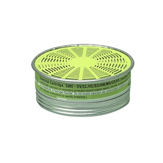 Comfo® Respirator Cartridge, OV/AM/CL/CD/FM/HC/HF/HS/MA/SD, Comfo® Respirators, NIOSH Color Code Olive/Olive