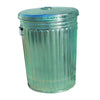 Pre-Galvanized Trash Can With Lid, 20 gal, Steel, Gray