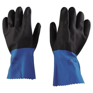 StanZoil® NL-34 Gloves, Blue/Black, Rough Finish, X-Large