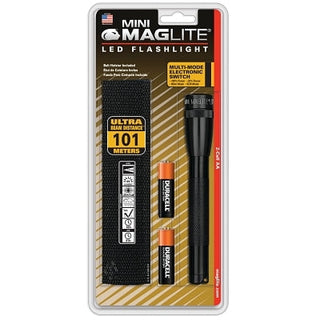 Mini Maglite® LED Flashlight, 2 AA, 97 Lumens, Black