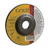 Gold Aluminum Oxide, 4-1/2 in Diameter, 1/4 in Thick, 7/8 in arbor, 24 Grit