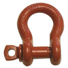 Screw Pin Anchor Shackles, 7/16 in Bail Size, 2 Tons, Orange Paint