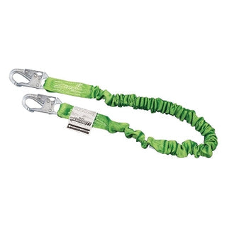 Manyard® II Shock-Absorbing Lanyard, 6 ft, Locking Snap Hooks, 310 lb