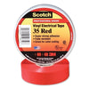Vinyl Electrical Color Coding Tape 35, 3/4 in x 66 ft, Red