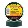 Vinyl Electrical Color Coding Tape 35, 3/4 in x 66 ft, Green