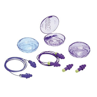 Rockets Reusable Earplugs, TPE, Purple, Uncorded