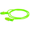 JETZ™ Reusable Earplug, TPE, Bright Green, Corded